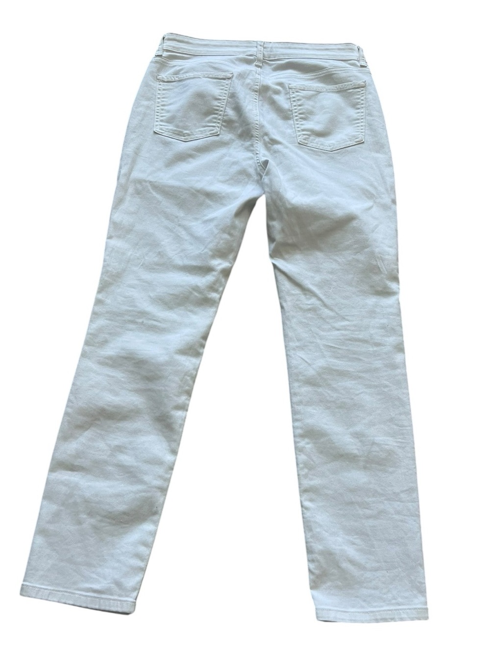 Eileen Fisher Organic Cotton Skinny Ankle Jeans White Size 4 - Picture 7 of 12